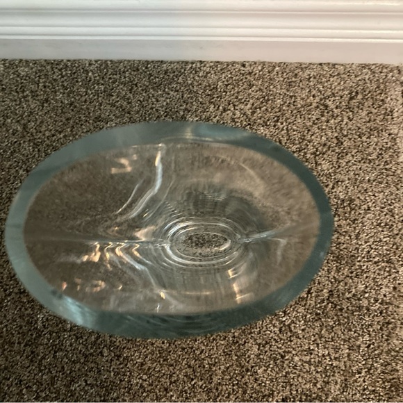 LSA International Clear Glass Vase 12.5 Inches Handcrafted & Mouth Blown Poland - Picture 4 of 4